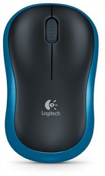 Logitech M185 Wireless Mouse, USB, Blau
