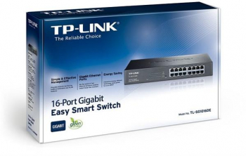 TP-Link TL-SG1000 Desktop Gigabit Easy Smart Switch/16x RJ-45