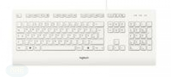 Logitech Corded Keyboard K280e, weiß, USB, DE