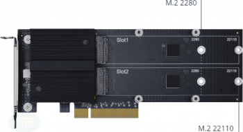 Synology M2D20 Dual-Slot M.2 SSD Adapter Card/PCIe 3.0 x8/2xM.2