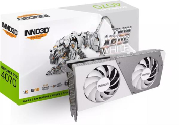 INNO3D GeForce RTX 4070 Twin X2 OC White, 12GB GDDR6X/1xHDMI+3xDP