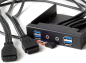Preview: SilverStone FP32B-E schwarz/3.5"/4 x USB 3.0