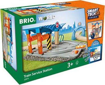 BRIO-Smart Tech Sound Waschstraße mit Werkstatt, Spielgebäude