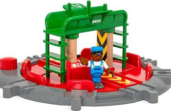 BRIO-Lok-Drehscheibe mit Kontrollbrücke, Bahn