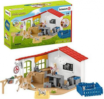 Schleich-Farm World Tierarzt-Praxis mit Haustieren