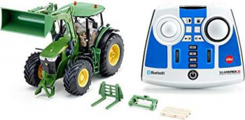 SIKU-CONTROL32 John Deere 7310R mit Frontlader und Bluetooth-Fernsteuermodul, RC