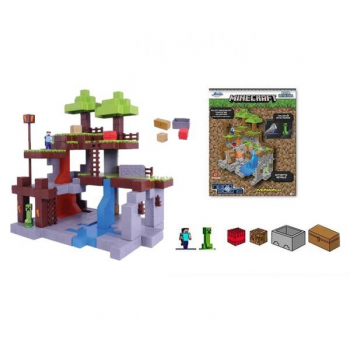Jada Toys Minecraft Nano Scene Overworld/Spielfigur