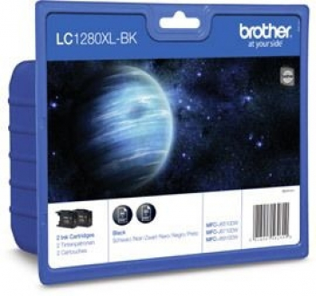 Brother LC1280XLBK Tinten schwarz Doppel-Pack