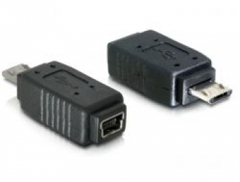 USB Delock Adapter USB micro-B Stecker zu mini USB