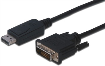 DisplayPort 1.2 zu DVI-D SL Adapterkabel St/St, 2m