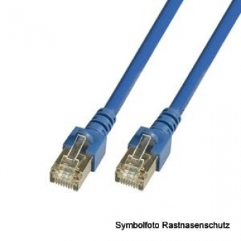 Patchkabel CAT5e 1:1 (Blau), SF/UTP, PVC, 1.0m