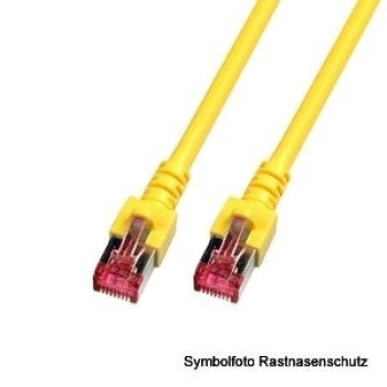 Patchkabel CAT6 1:1 (Gelb), PiMF, STP, LS0H, 2.0m