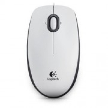 Logitech B100 Optical Mouse, weiss/USB