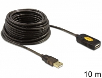 DeLOCK USB 2.0 aktives Verlängerungskabel A/A, 10m