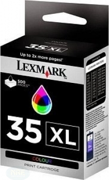 Lexmark Druckkopf mit Tinte Nr 35 XL, farbig