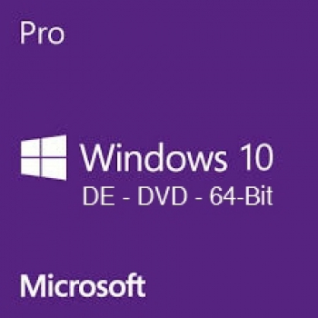 Microsoft Windows 10 Pro /DE/64-bit/DSP/DVD