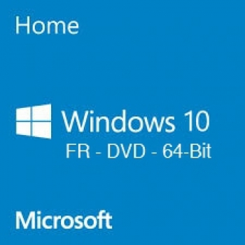 Microsoft Windows 10 Home /FR/64-bit/DSP/DVD