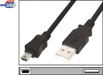 USB 2.0 Kabel (A/MiniB5) 1.8m