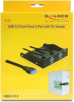 Preview: DeLOCK USB 3.0 Frontpanel B, 3.5"