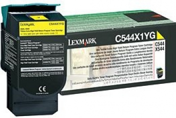 Lexmark Return Toner C544X1YG  gelb/4000 Seiten