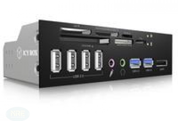 RaidSonic Icy Box IB-863a-B Multi-Slot-Cardreader, USB 3.0 19-Pin Stecksockel