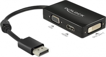 DeLock DisplayPort 1.1 auf VGA/DVI/HDMI