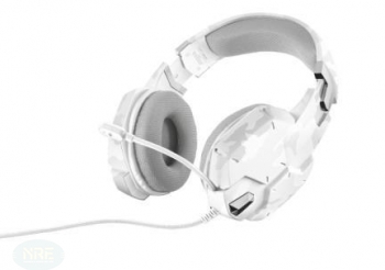 Trust GXT 322W Gaming Headset white camouflage