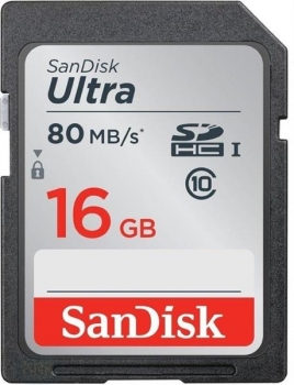 SanDisk Ultra SDHC 16GB 80MB/s, UHS-I/Class 10