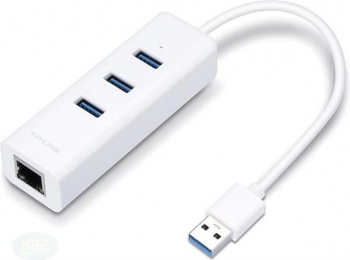 TP-Link USB Hub UE330, 3-port + GBit LAN, USB 3.0