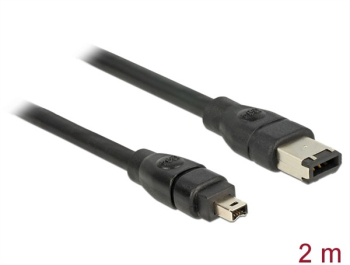 DeLOCK FireWire IEEE-1394 Kabel 6-Pin/4-Pin, 2m