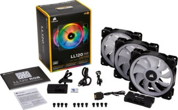 Preview: Corsair LL Series LL120 RGB/120mm/3er/LED-Steuer
