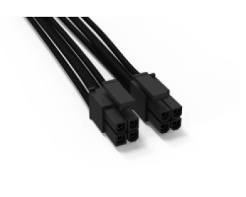 be quiet! CC-4420/Sleeved Kabel 8-polig+12V (4+4)