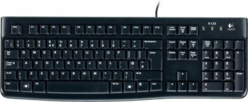 Logitech K120 Keyboard schwarz/USB/US-Layout