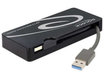 Preview: DeLock 62461 Adapter USB 3.0 auf HDMI/VGA/Gigabit LAN