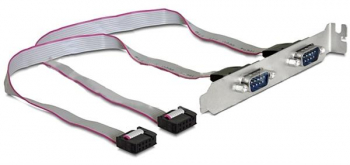 DeLOCK Slotblende 2x seriell (RS-232)
