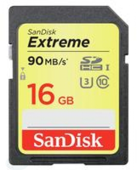 Sandisk EXTREME SDHC CARD 16GB