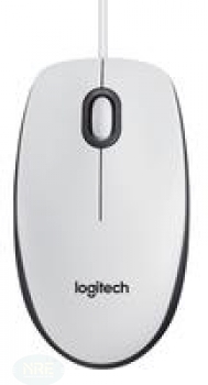 Logitech M100 Optical Mouse weiß, USB