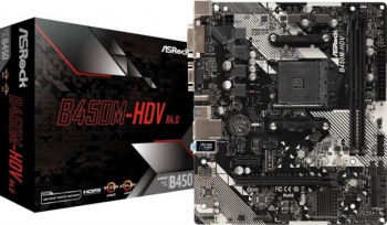 ASRock B450M-HDV R4.0/µATX/D-Sub/HDMI/DVI