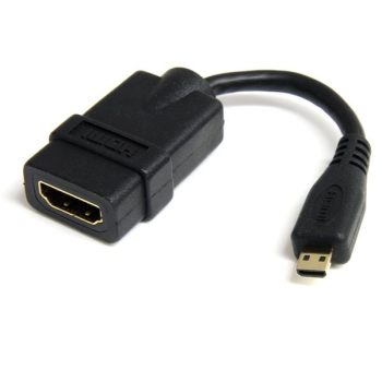 StarTech.com Adapter/HDMI<->HDMI micro/12cm/schwarz