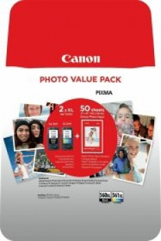 Canon PG-560XL+CL-561XL (schwarz+dreifarbig) Photo Value Pack/Tinte