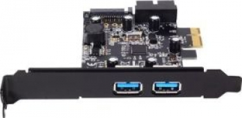 SilverStone EC04-E, 2x USB-A 3.0, 1x USB 3.0 intern, PCIe 2.0 x1