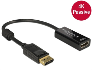 Preview: DeLOCK 62609 DisplayPort 1.2 Stecker <-> HDMI Buchse/passiv
