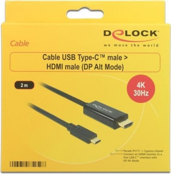 DeLOCK USB-C 3.0/HDMI Adapterkabel/2.00m