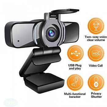 LarmTek HD Webcam 1080p/USB/Mikrofon/Widescreen Optik/Konferenzen