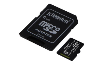 Kingston Canvas Select Plus R100 microSDHC 128GB Kit, UHS-I U1, A1, Class 10