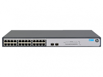 HP OfficeConnect 1420 24G Rackmount Gigabit Switch, 24x RJ-45, 2x SFP/24-Port/unmanaged