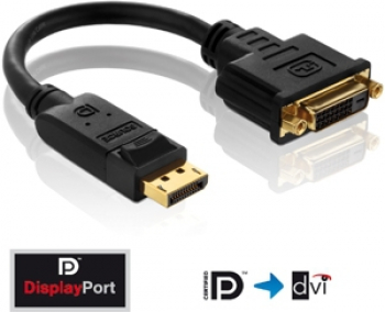 PureLink DisplayPort <-> DVI Adapterkabel/schwarz