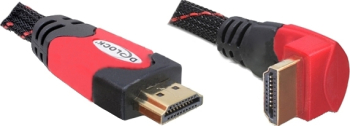 DeLOCK High Speed HDMI Kabel mit Ethernet und 90°-Stecker/3.0m