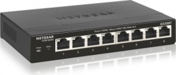 Netgear S350/GS308T-100 Desktop Gigabit Smart Managed Switch/8-Port RJ-45