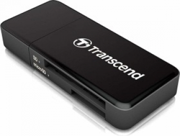 Transcend RDF5 schwarz Dual-Slot-Cardreader, USB-A 3.0/extern
